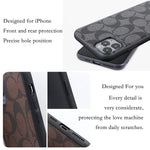 Luxury Cases For Apple Iphone 13 Pro Max Case 6 7 Inch Luxury Stylish Pu Leather Ultra Slim Thin Soft Tpu Non Slip Drop Proof Shock Proof And All Round Protection Phone Casesbrown