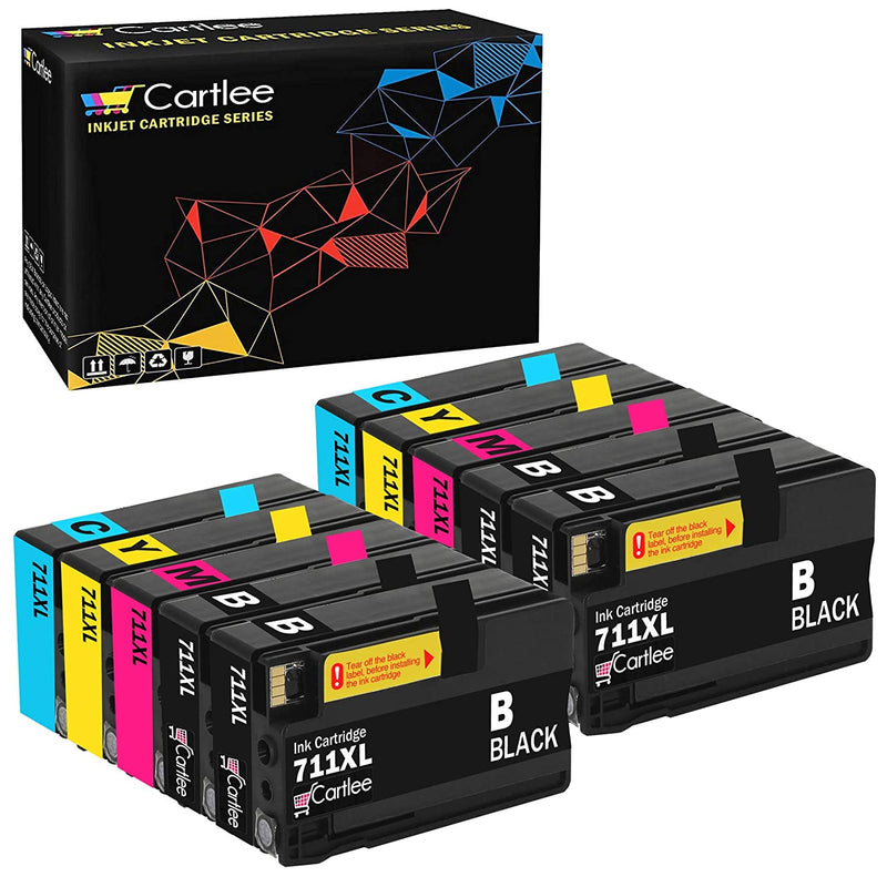 Set Of 10 Compatible 711 711Xl High Yield Ink Cartridges For Hp Designjet T120 T520 Printers