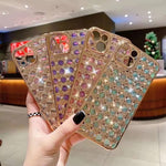Omorro Glitter Case Compatible With Iphone 13 Pro Max Cute Case For Women Girls Luxury Crystal Shiny Bling 3D Diamond Jewelry Rhinestone Slim Soft Tpu Bumper Protective Sparkly Cover Girly Case Green
