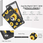 New Ipad Air 2 Case Ipad 6Th 5Th Generation Case Ipad 9 7 2018 2017 Case Ipad Pro 9 7 Case Glow In The Dark 3 In 1 Shockproof Kickstand Protective G