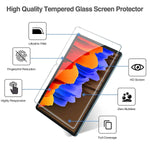 New Procase Galaxy Tab S7 Plus 12 4 Case 2020 With S Pen Holder Black Bundle With 2 Pack Galaxy Tab S7 Plus 12 4 Inch 2020 Screen Protector T970 T975