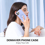 Domaver Compatible With Iphone 13 Pro Max Case 360 Ring Holder Kickstand Support Magnetic Car Mount Slim Silicone Soft Rubber Protective Shockproof Cover For Iphone 13 Pro Max 6 7 Inch Case Purple