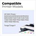 Ink Cartridge Replacement For Hp 64Xl 64 Ink Cartridges For Hp Envy 7858 7155 7100 7800 Hp Tango X Printer Ink Cartridges 1 Black 1 Tri Color