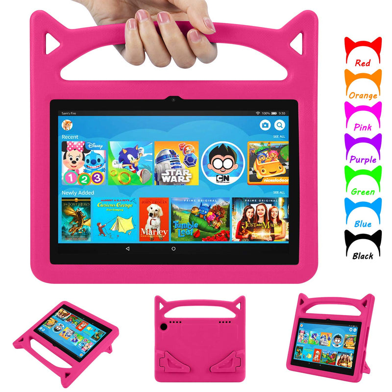 New Fire Hd 8 Tablet Case Kindle Fire 8 8 Plus Case For Kids Lightweight Kid Proof Case Cover With Stand For Amazon Fire Hd 8 Tabletlatest 10Th Gene