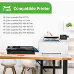 Compatible Toner Cartridge Replacement For Hp 201X 201A Cf400X Cf400A Color Pro Mfp M277Dw M252Dw M277C6 Cf401X Cf402X Cf403X M277 M252 Printer Ink Black Cyan