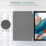 New Procase For Galaxy Tab A8 Case 10 5 Inch 2022 Sm X200 X205 X207 Tri Fold Slim Case Folio Pu Leather Protective Smart Cover Black