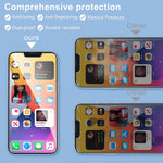 2 2 Pack Ouba Tempered Glass Compatible With Iphone 13 Pro Max 6 7 2 Pack Privacy Screen Protector 2 Pack Camera Lens Protector Anti Spy Easy Installation Frame Precise Cutout Bubble Free 1