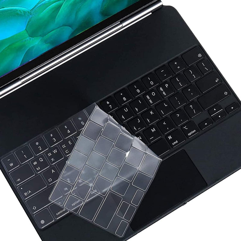 Keyboard Cover For 2020 2021 New Ipad Pro 12 9 Inch 5Th 4Th Gen With Magic Keyboard Model Mxqu2Ll A Keyboard Cover Protective Skin 2021 Ipad Pro 12 9 Accessories Ultra Thin Keyboard Skin Clear