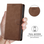 Jingangyu Google Pixel 6 5G Rfid Wallet Case Google Pixel 6 5G Flip Leather Wallet Magnetic Case With Card Holders Google Pixel 6 Full Cover Clear Silicone Wallet For Man Womanpixel 6 Coffee