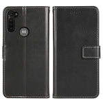 New For Moto G8 Power Wallet Case Wrist Strap Lanyard Leather