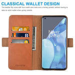 Kezihome Oneplus 9 Pro Case Oneplus 9 Pro Wallet Case Rfid Blocking Genuine Leather Wallet Flip Folio Case Cover With Card Slot Stand Holder Magnetic Closure For Oneplus 9 Pro 2021 Khaki Brown