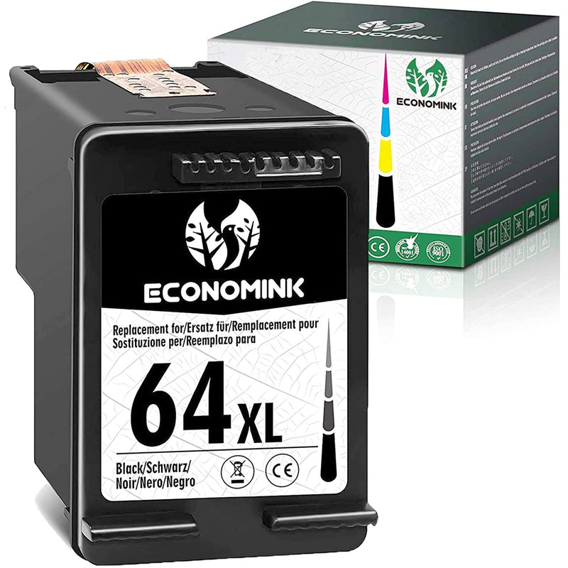Ink Cartridge Replacement For Hp 64 64Xl 1 Black Worked With Hp Envy Photo 7855 7155 6255 7164 6222 6252 7134 7830 7864 7800 6230 6220 6234 7120 Tango Smart P