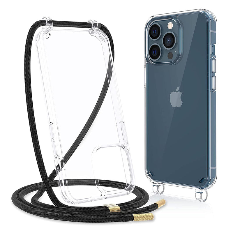 Caka Compatible With Iphone 13 Pro Clear Case Compatible With Iphone 13 Pro Case With Strap Crossbody Adjustable Neck Lanyard Protective Case Phone Cover Designed For Iphone 13 Pro 6 1 Clear