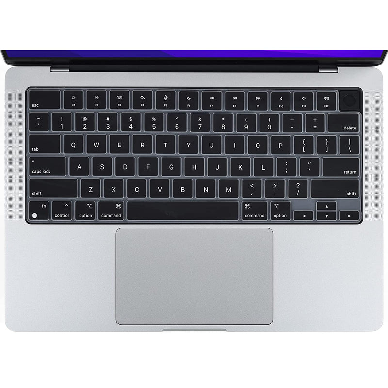 Keyboard Cover For Macbook Pro 14 Inch 2021 Model A2442 Macbook Pro 16 Inch 2021 Model A2485 M1 Max Pro Chip Macbook Pro 14 Inch 2021 Keyboard Skin Protector Black