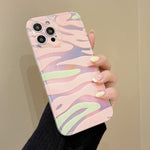 Yueyoer Pink Leopard Laser Clear Phone Case For Iphone 13 Pro Max Cute Slim Thin Cases With Full Lens Protection Soft Silicone Border Shockproof Protective Cover For Apple Iphone 13 Pro Max 6 7 Inch