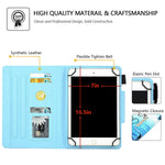 Universal Slim Case For 10 Inch Tablet Protective Colorful Pu Leather Kickstand Shell With Cards Slots For 9 5 10 5 Inch Apple Ipad Kindle Samsung Galaxy Huawei Tablet Never Stop