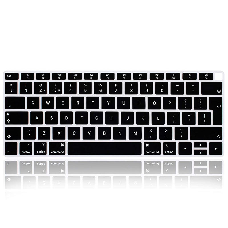 English Language Silicone Keyboard Cover Skin For Macbook Air 13 With Retina Display And Touch Id 2020 2019 2018 Model A1932 Keyboard Protector Skin Eu Versions