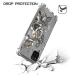 New Encases Cell Phone Case For Samsung Galaxy A12 Classic Clear Tpu Skull