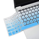 Keyboard Skin Cover For Dell G15 15 5510 5515 Game Laptop Dell Inspiron 15 5501 5502 5505 5508 5584 5590 5593 5598 Inspiron 15 7501 7506 7590 7591 Accessories Skin Gradual Blue