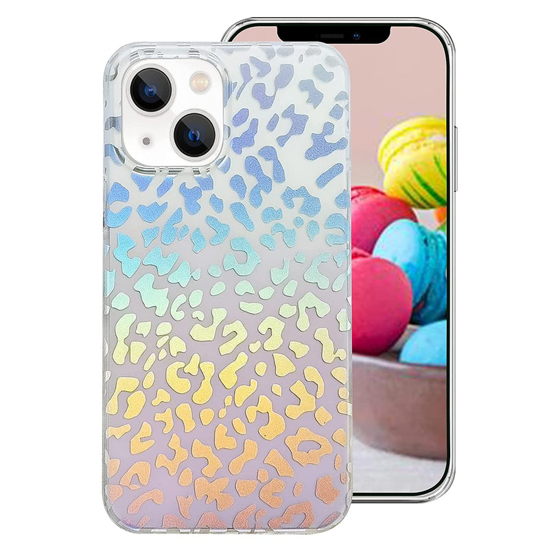 Omorro Compatible With Iphone 13 Pro Max Leopard Case For Women Luxury Glitter Leopard Cheetah Print Designed Colorful Laser Iridescent Case Hard Pc Bumper Slim Protective Bling Girly Case Cute