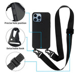Eurcrbu Iphone 13 Pro Case With Strap Crossbody Phone Case With Detachable Lanyard Adjustable Neck Strap With Design Shockproof Protective Case For Iphone 13 Pro 6 1 Inches Black