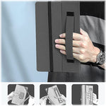 New Saharacase Bi Fold Folio Case For Apple Ipad 10 2 Inch 9Th Generation 2021 Shockproof Bumper Rugged Protection Antislip Leather Kickstand Aqua