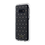 Kate Spade New York Kssa 053 Pdgpc Kate Spade New York Defensive Hardshell Case 1 Pc Comold For Samsung Galaxy S10E Pin Dot Gems Pearls Clear Multicolor