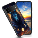 Compatible With Pixel 6 Case Soft Frosted Tpu Ultra Thin Cover Shock Absorption Anti Scratch Protective Case For Google Pixel 6 6 4 Dream Catcher Wolf Design