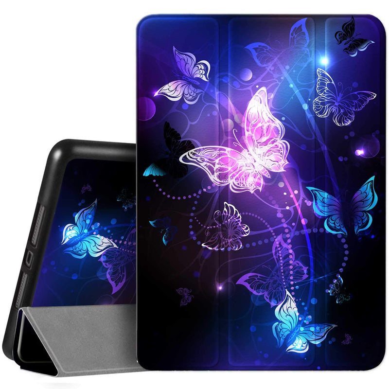 Ipad 9Th 8Th 7Th Generation Case Butterfly Floral Ipad 10 2 Inch Case Cover Pretty Butterfly With Pencil Holder 2021 2020 2018 Auto Sleep Wake For A2430 A2270 A2428 A2200 A2429 A2197 A2198