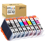 8 Pack Cli 42 Ink Cartridges Compatible Ink Cartridges Replacement For Canon Cli 42 Cli42 Work With Pro 100 Pro 100 Printer Professional Inkjet Pixma Pro 100 Ink