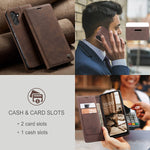 Wawz Compatible With Galaxy A13 Wallet Case Shockproof Flip Folio Leather Wallet Cover With Card Slots Invisible Kickstand For Samsung Galaxy A13 5G Coffee