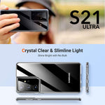 Sctech Crystal Clear Yellowish Resistance Case Compatible With Samsung Galaxy S21 Ultra 6 8 Protective Shockproof And Slim Silicone Tpu Case Designed For Galaxy S21 Ultra Phone Clear Crystal Case