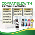Chinger Compatible Ink Cartridge Replacement For Canon Pgi 225 Cli 226 Pgi225 Cli226 For Pixma Ip4820 Ip4920 Ix6520 Mg5120 Mg5220 Mg5320 Mg6120 Mg6220 Mg8120 Mg
