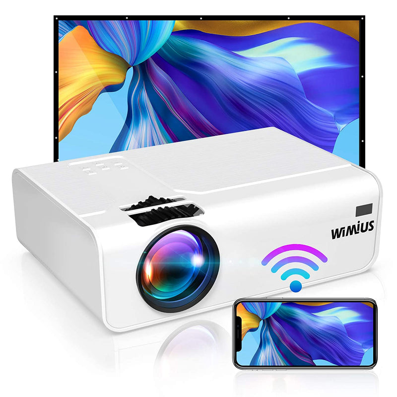 K2 Mini WiFi Projector Support 5.0 Bluetooth Transmitter Supports 1080P and 4K