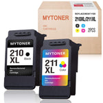 Ink Cartridge Replacement For Canon 210Xl 211Xl Ink For Pixma Mx350 Mp250 Mx340 Mp280 Mp459 Mx410 Ip2702 Mp240 Mx360 Mp490 Mp270 Mp230 Printer Black Tri Color