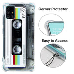 New For Samsung Galaxy A51 Cool Tape Case Slim Dual Retro Cass