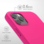 Kwmobile Tpu Case Compatible With Apple Iphone 12 Pro Max Case Soft Slim Smooth Flexible Protective Phone Cover Neon Pink