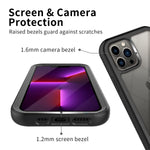 Dogodon Design 10Ft Drop Tested For Iphone 13 Pro Max Case With Built In Screen Protector Heavy Duty Full Body Protection Rugged Shockproof Clear Cover 2021 6 7 Black