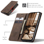 Wawz Compatible With Galaxy A13 Wallet Case Shockproof Flip Folio Leather Wallet Cover With Card Slots Invisible Kickstand For Samsung Galaxy A13 5G Coffee