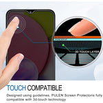2 Pack For Samsung Galaxy A02S Samsung Galaxy A03S Privacy Screen Protector Anti Spy Scratch Resistant Anti Fingerprints 9H Hardness Tempered Glass