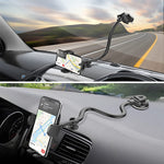Dashboard Phone Mount Windshield Phone Holder For Car With 13 Long Arm Heavy Dutycar Dashboard Phone Holder Anti Shake Stabilizer Compatible With Iphone 13 12 Pro 13 Pro Max Samsung Lg More