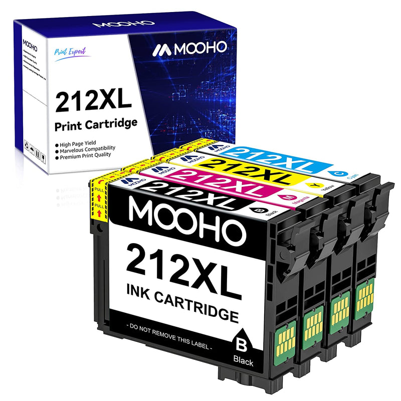Ink Cartridges Replacement For 212Xl 212 Xl T212Xl T212 For Workforce Wf 2850 Wf 2830 Expression Home Xp 4100 Xp 4105 Printer Ink Black Cyan Magenta Yellow Co