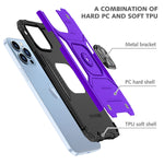 Lozop Compatible With Iphone 13 Pro Max Case Military Grade Shockproof Cover Protective Phone Case With Screen Protector For Iphone 13 Pro Max 6 7 Inch Purple