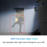 5MP E1 WiFi Outdoor Security Camera 2.4/5GHz WiFi 3X Optical Zoom Night Vision