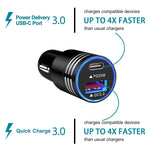 Usb C Car Charger Adapter 2 Port Pd Qc Fast Automobile Charger Car Phone Charger Compatible For Iphone 13 Iphone 13 Pro Max Iphone 13 Mini Iphone 12 Pro Max Iphone 11 Iphone Xr Iphone Se Xs X 8 2 Pack