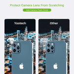 Yootech 3 Pack Screen Protector Designed For Iphone 12 Pro Max 2 Packtempered Glass Camera Lens Protector Case Friendly Tempered Glass Film 6 7 Inchinstallation Framehd Clearanti Scratch