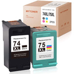 Ink Cartridge Replacement For Hp 74Xl 75Xl Cb336Wn Cb338Wn Ink For C4480 C5280 C4280 C4580 C5580 C5250 D4360 D4260 J6480 J5780 Printer 1 Black 1 Tri Color