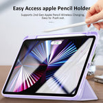 New Case For Ipad Pro 11 Inch 1St 2Nd 3Rd Generation 2018 2020 2021 Slim Lightweight Trifold Stand Soft Tpu Back Cover With Built In Pencil Holder Auto