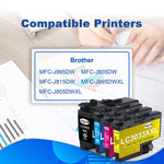 Lc3033 Bk C M Y High Yield Ink 4 Pack Lc3033 Xxl Compatible Ink Cartridges Replacement Work With Brother Mfc J995Dw Mfc J995Dwxl Mfc J805Dw Mfc J805Dwxl Mf
