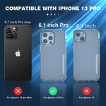Mosafe Compatible For Iphone 13 Pro Clear Case 6 1 Inch Anti Fall Transparent Hard Back Cover Shockproof Protective Phone Case